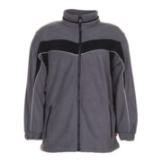 Planam Fleecejacke Plaline schiefer/schwarz