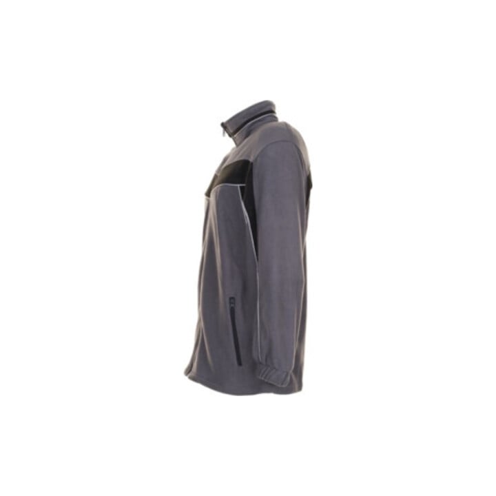 Planam Fleecejacke Plaline schiefer/schwarz L