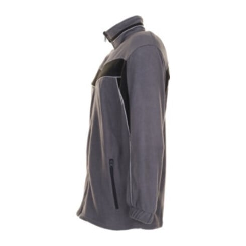 Planam Fleecejacke Plaline schiefer/schwarz