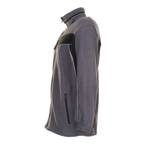 Planam Giacca in pile Plaline ardesia/nero