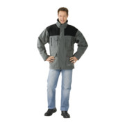 Planam Winterparka Grey Line grau/schwarz-1