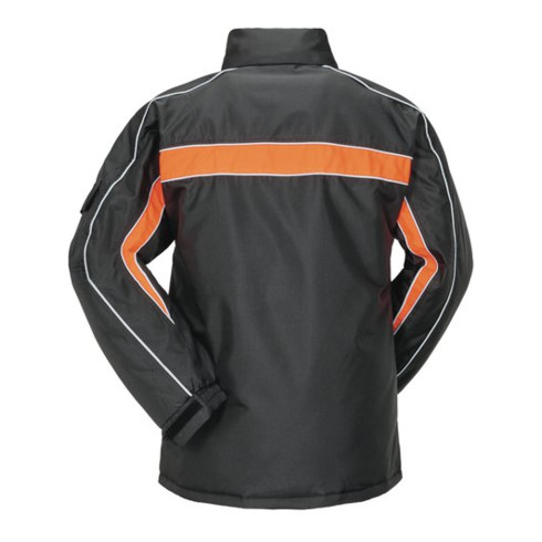Planam Cosmic Jacke Winter schwarz/orange
