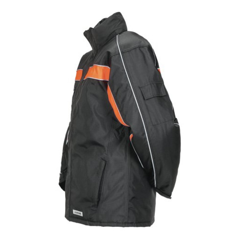 Planam Cosmic Jacke Winter schwarz/orange