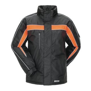 Planam Cosmic Jacke Winter schwarz/orange