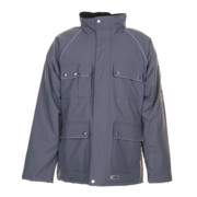 Planam Winterparka Canvas 320 grau/schwarz-1