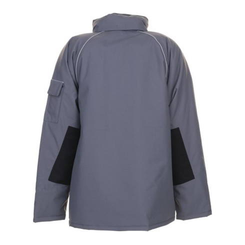 Planam Winterparka Canvas 320 grau/schwarz