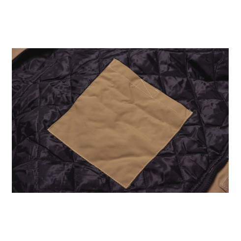 Planam Winterparka Canvas 320 grau/schwarz