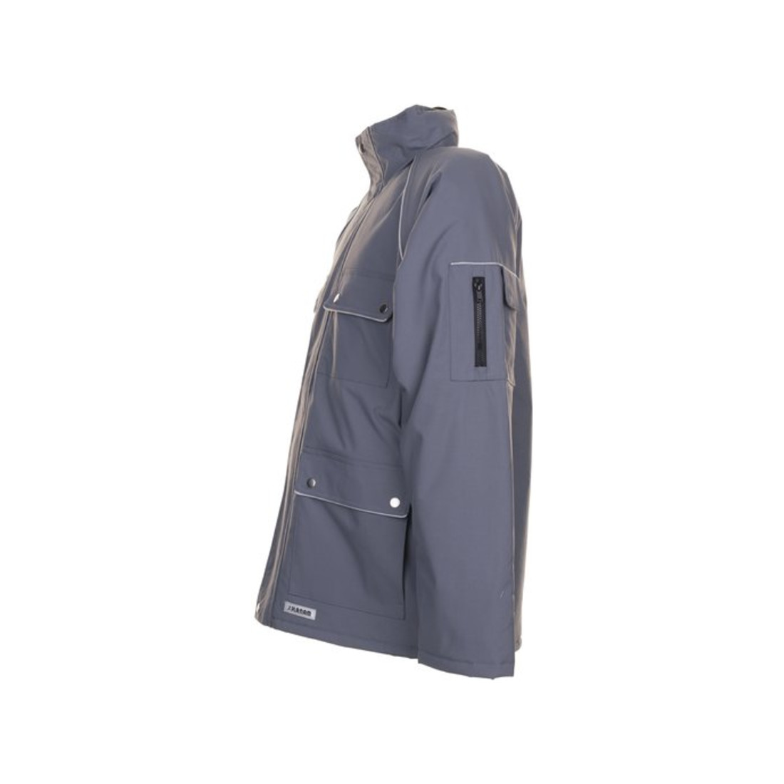 Planam Winterparka Canvas 320 grau/schwarz