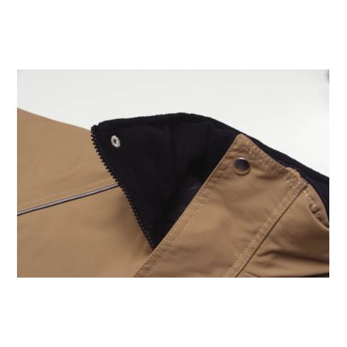 Planam Winterparka Canvas 320 grau/schwarz