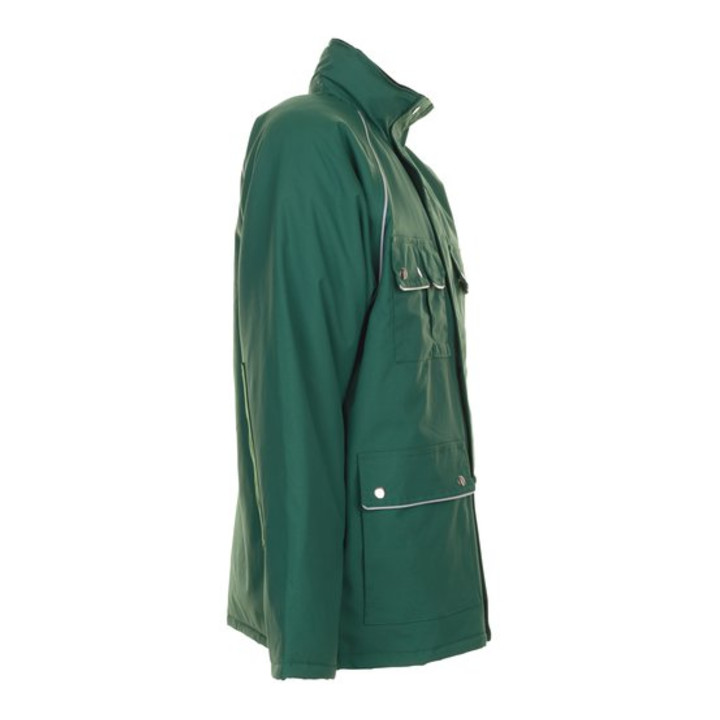Planam Winterparka Canvas 320 grün/grün