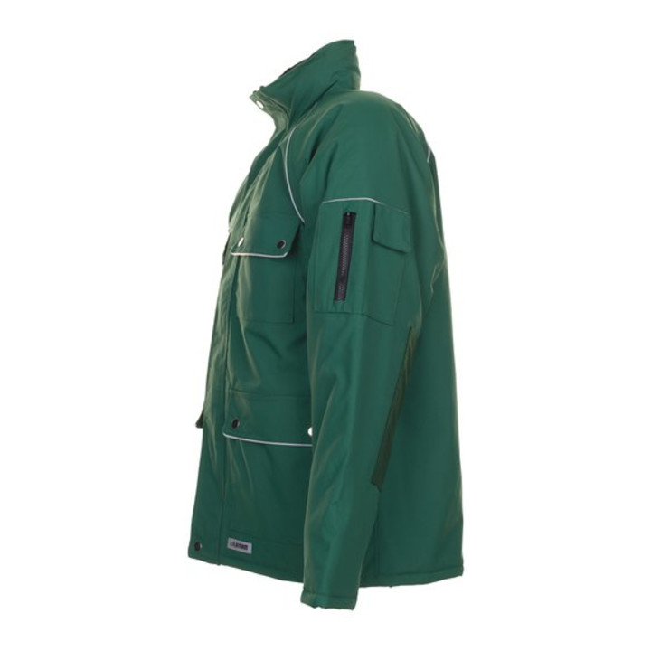 Planam Winterparka Canvas 320 grün/grün