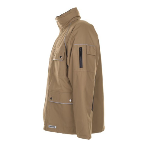 Planam Winterparka Canvas 320 khaki/schwarz