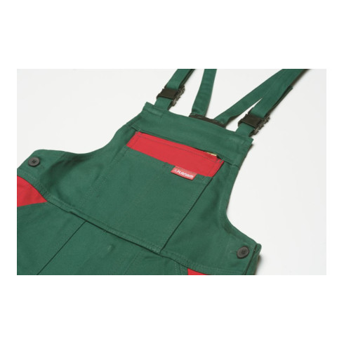 Planam Kinder-Latzhose kornblau/mittelrot