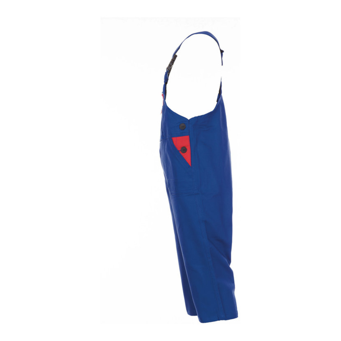 Planam Kinder-Latzhose kornblau/mittelrot