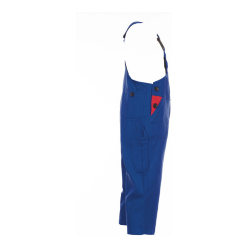 Planam Kinder-Latzhose kornblau/mittelrot