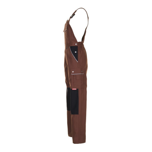 Planam Latzhose Canvas 320 braun/schwarz