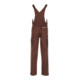 Planam Latzhose Canvas 320 braun/schwarz-5