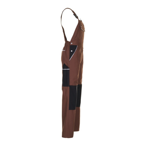 Planam Latzhose Canvas 320 braun/schwarz