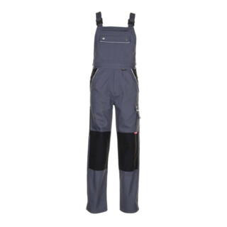 Planam Latzhose Canvas 320 Gr.56 grau/schwarz 65 % PES/35 % BW