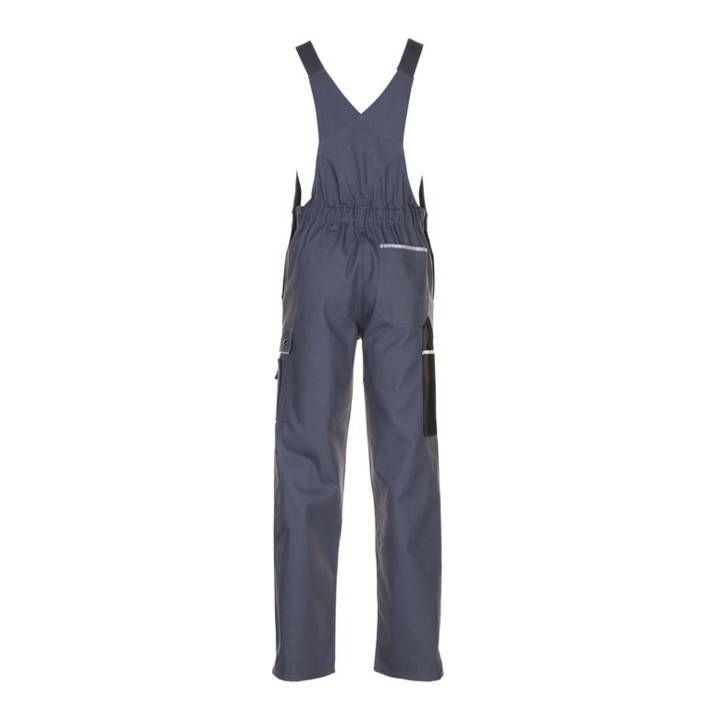 Planam Latzhose Canvas 320 grau/schwarz 54
