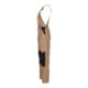 Planam Latzhose Canvas 320 khaki/schwarz-4