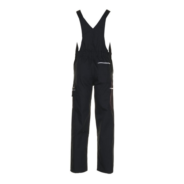 Planam Latzhose Canvas 320 schwarz/schwarz 48
