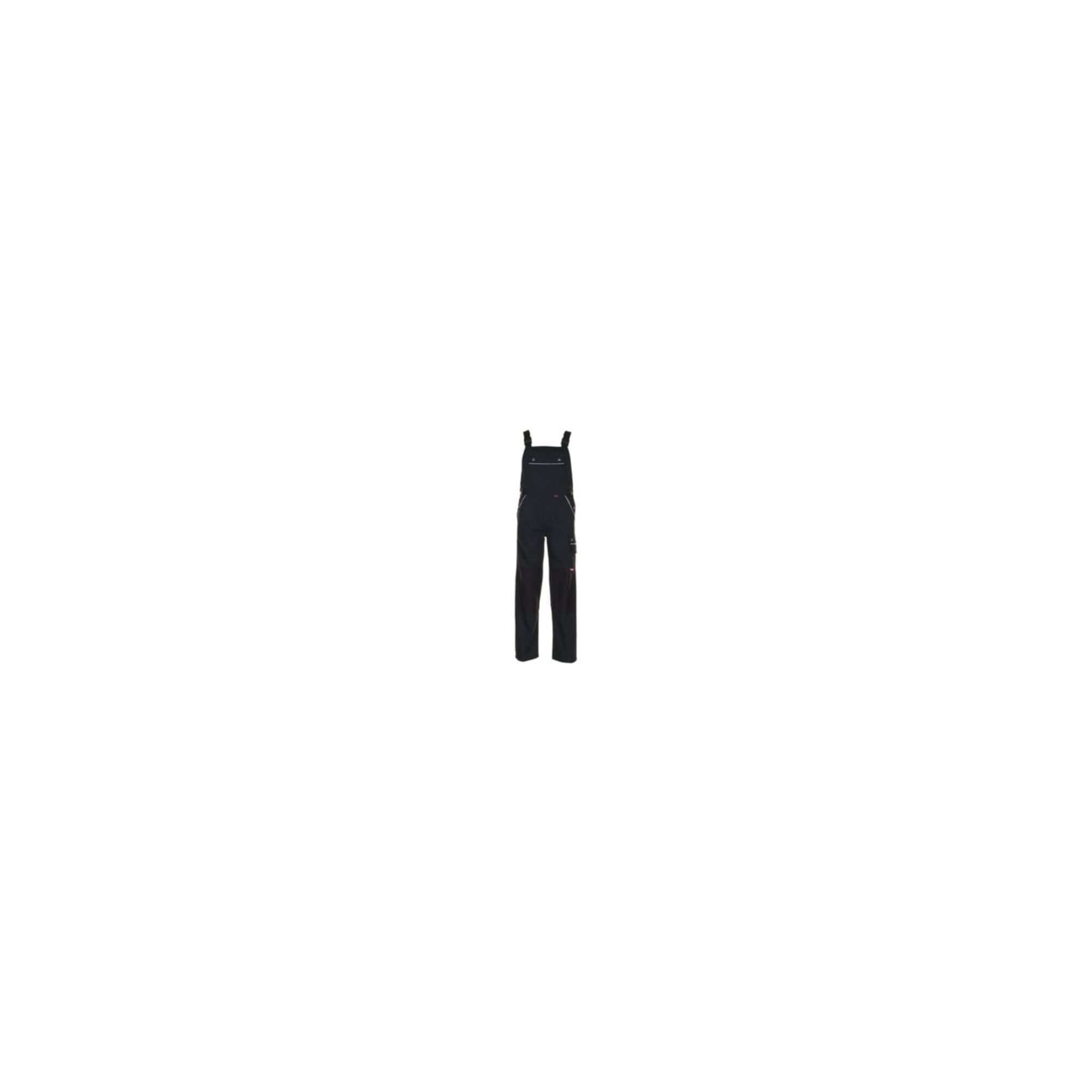Planam Latzhose Canvas 320 schwarz/schwarz 58