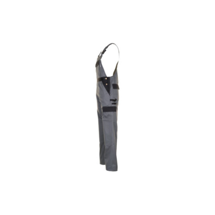 Planam Latzhose Tristep grau/schwarz