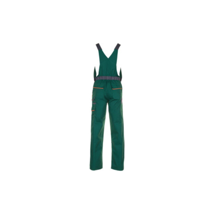 Planam Latzhose Visline grün/orange/schiefer