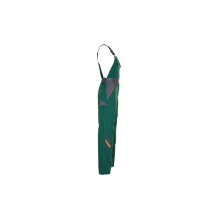 Planam Latzhose Visline grün/orange/schiefer