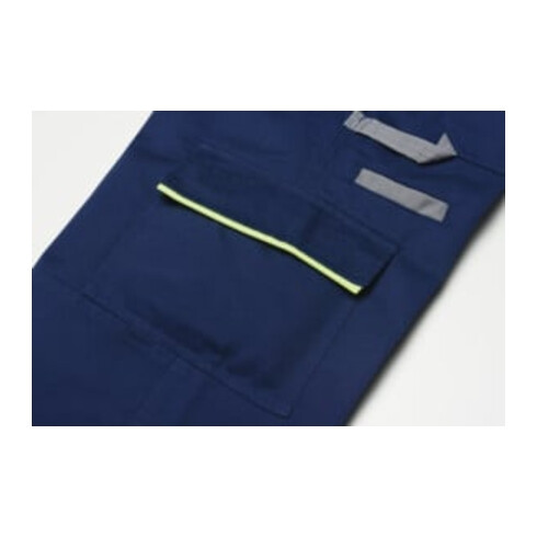 Planam Latzhose Visline grün/orange/schiefer