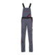 Planam Damen-Latzhose schiefer/schwarz/rot-1