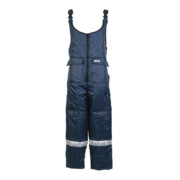 Planam Kühl-/Gefrierhaus-Latzhose marine, Innenfutter rot-1