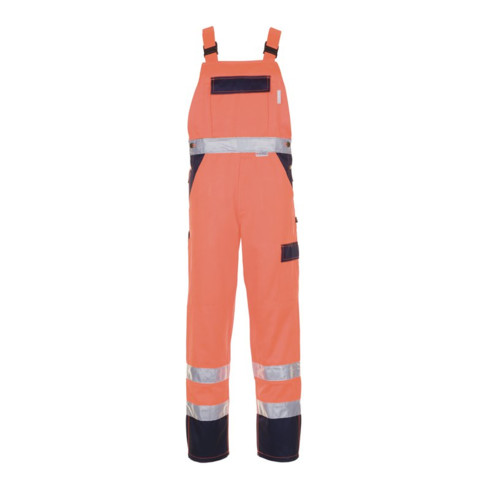 Planam Warnschutz-Latzhose orange/marine