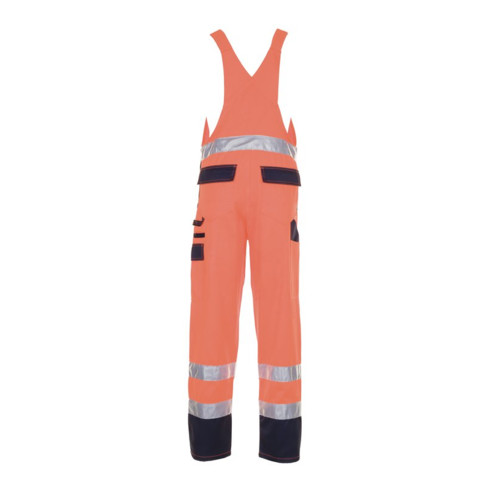 Planam Warnschutz-Latzhose orange/marine