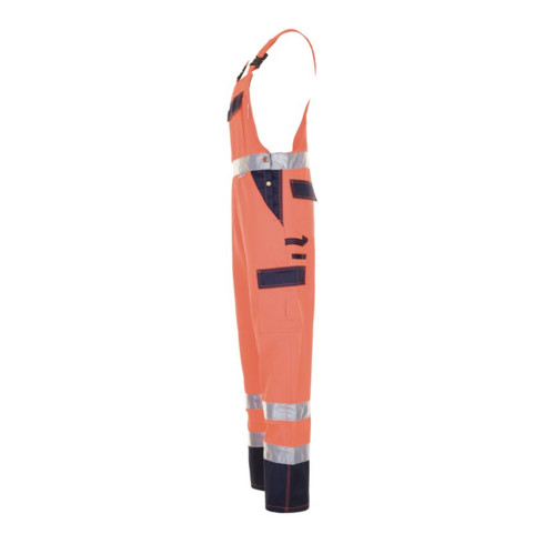 Planam Warnschutz-Latzhose orange/marine