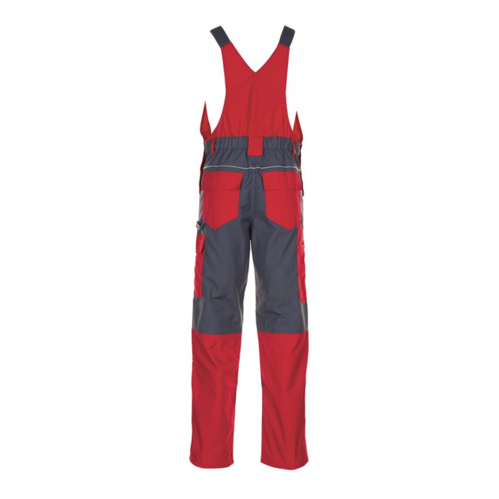 Planam Latzhose rot/schiefer 58