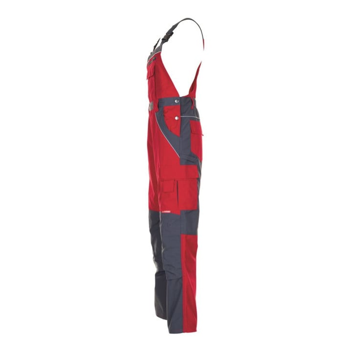 Planam Latzhose rot/schiefer 58