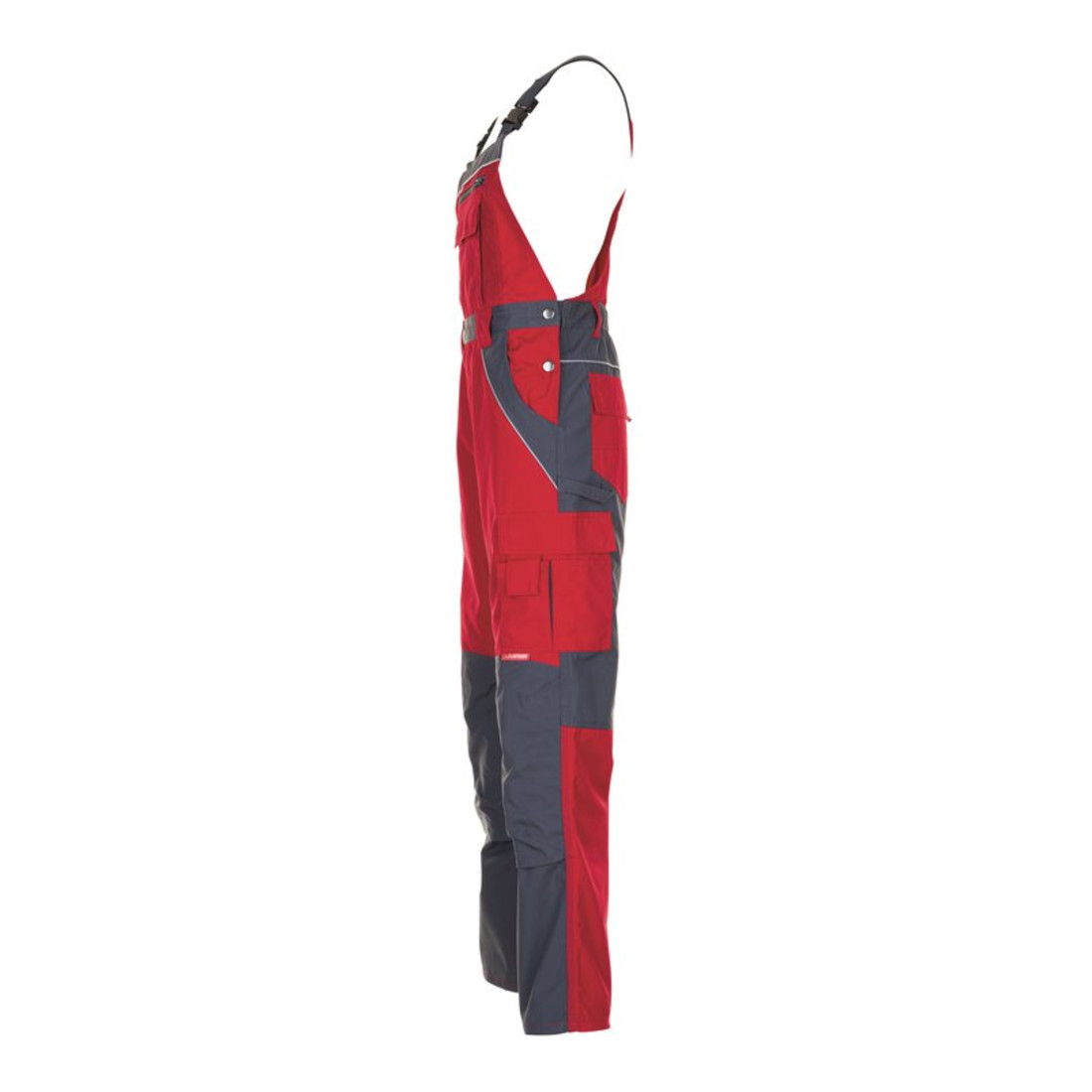 Planam Latzhose rot/schiefer