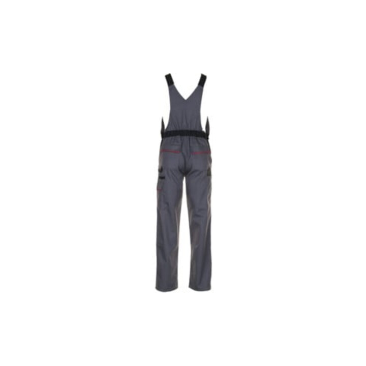 Planam Latzhose schiefer/schwarz/rot 50