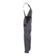Planam Latzhose schiefer/schwarz/rot 50