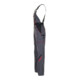 Planam Latzhose schiefer/schwarz/rot 50
