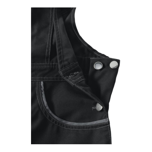 Planam Latzhose schwarz/grau