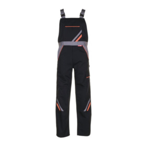 Planam Latzhose Visline schwarz/orange/zink