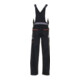 Planam Latzhose Visline schwarz/orange/zink