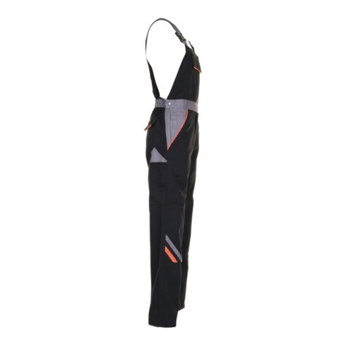 Planam Latzhose Visline schwarz/orange/zink