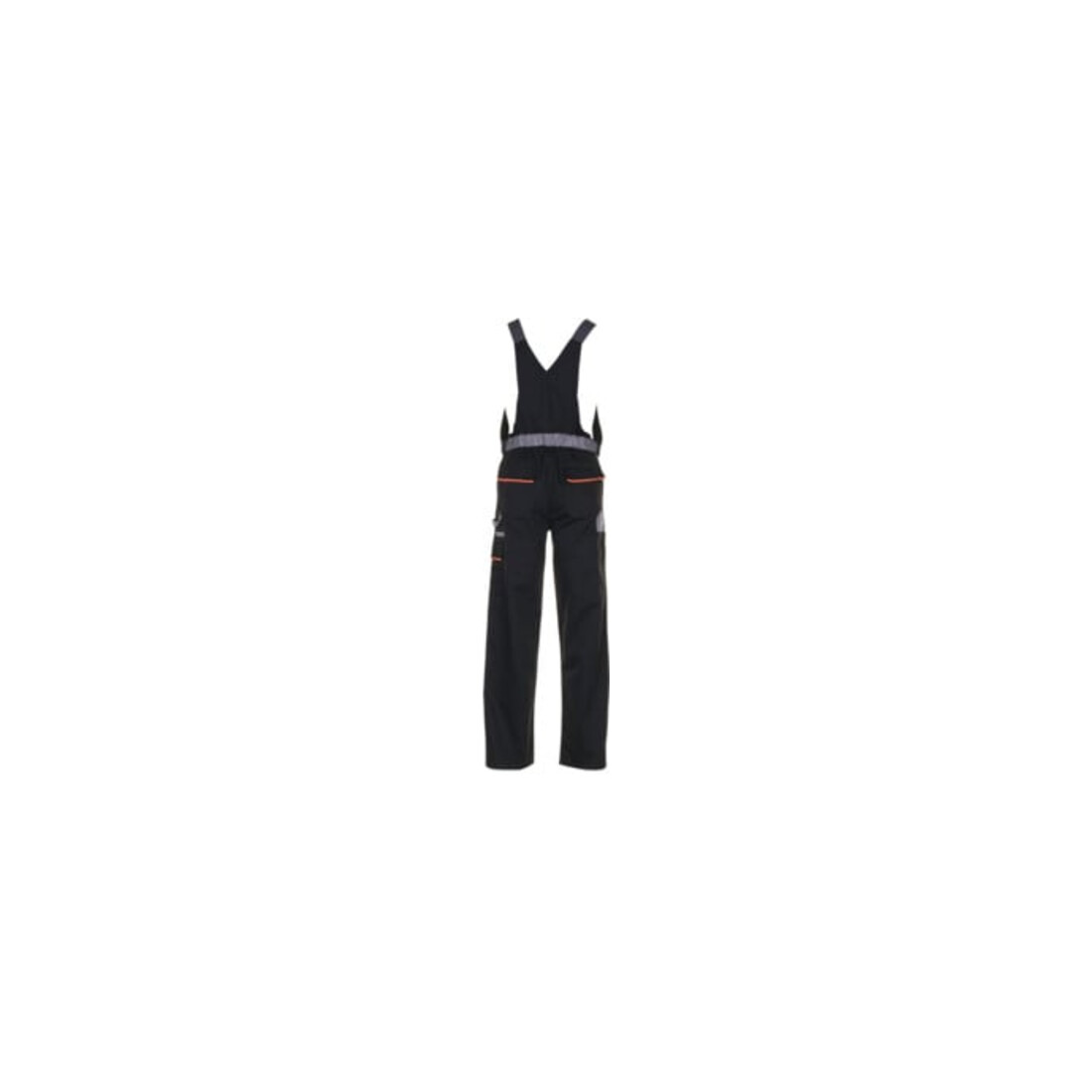 Planam Latzhose Visline schwarz/orange/zink