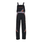 Planam Latzhose Visline schwarz/orange/zink-1