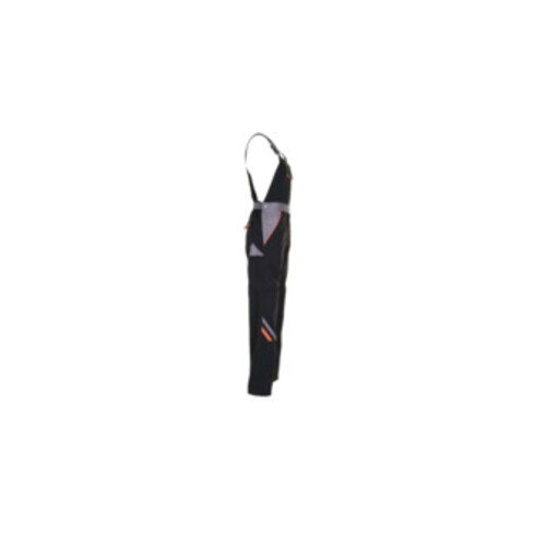 Planam Latzhose Visline schwarz/orange/zink