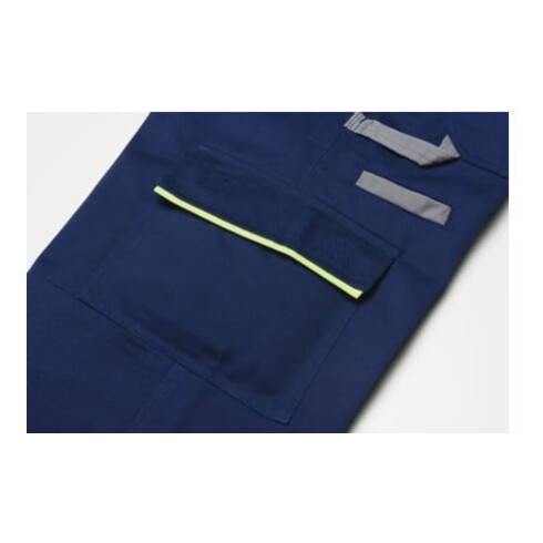 Planam Latzhose Visline schwarz/orange/zink